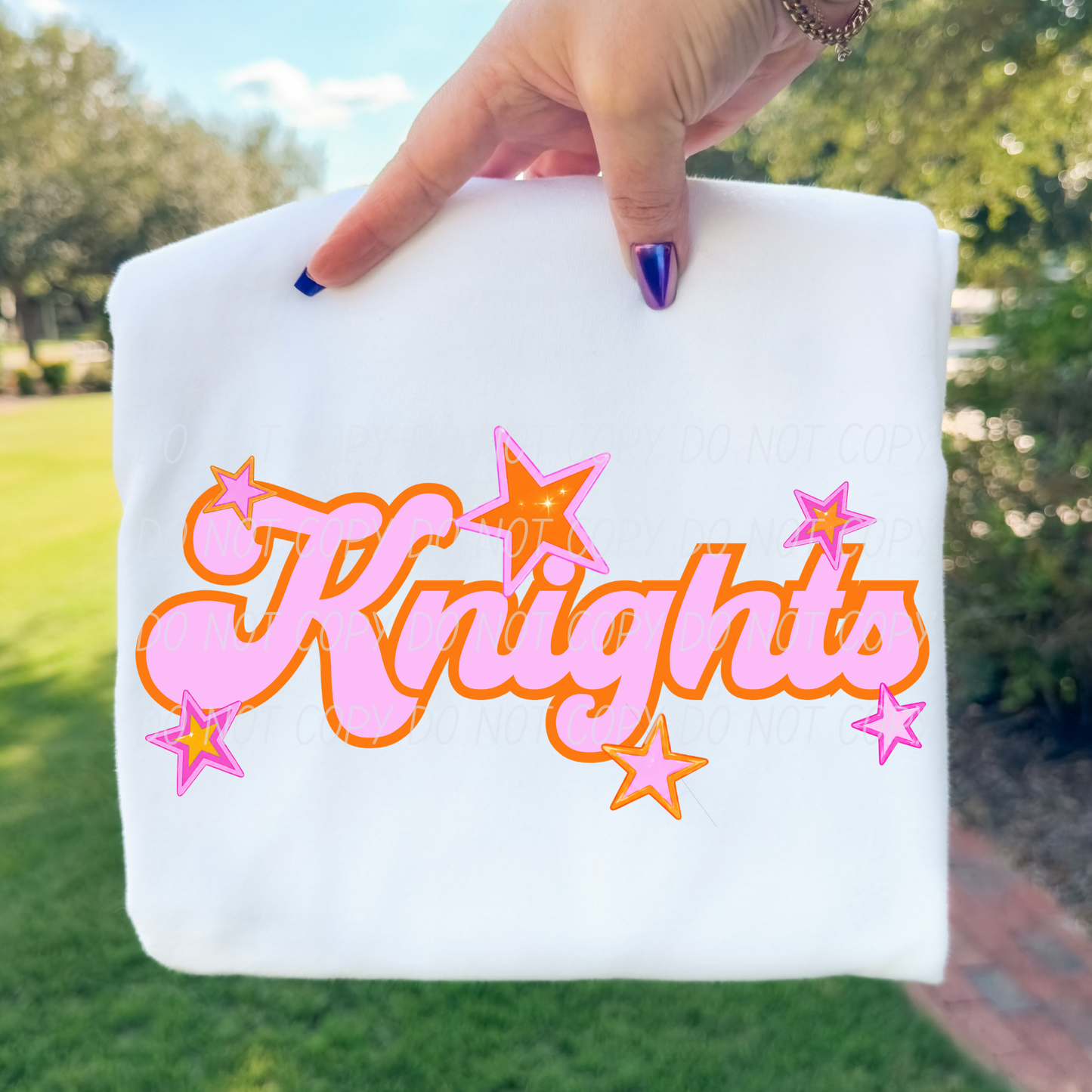 Pink Orange Stars Mascot (Dropdown)- DTF&UV