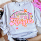 Football Pink Orange Stars Mascot (Dropdown)- DTF&UV