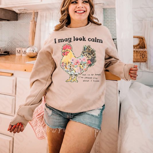 I may look calm-DTF