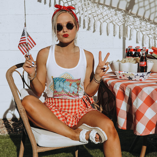 USA Flag Leopard Spots-DTF&UV