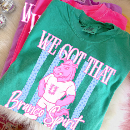 We got that Spirit Mascots (dropdown)-  DTF&UV