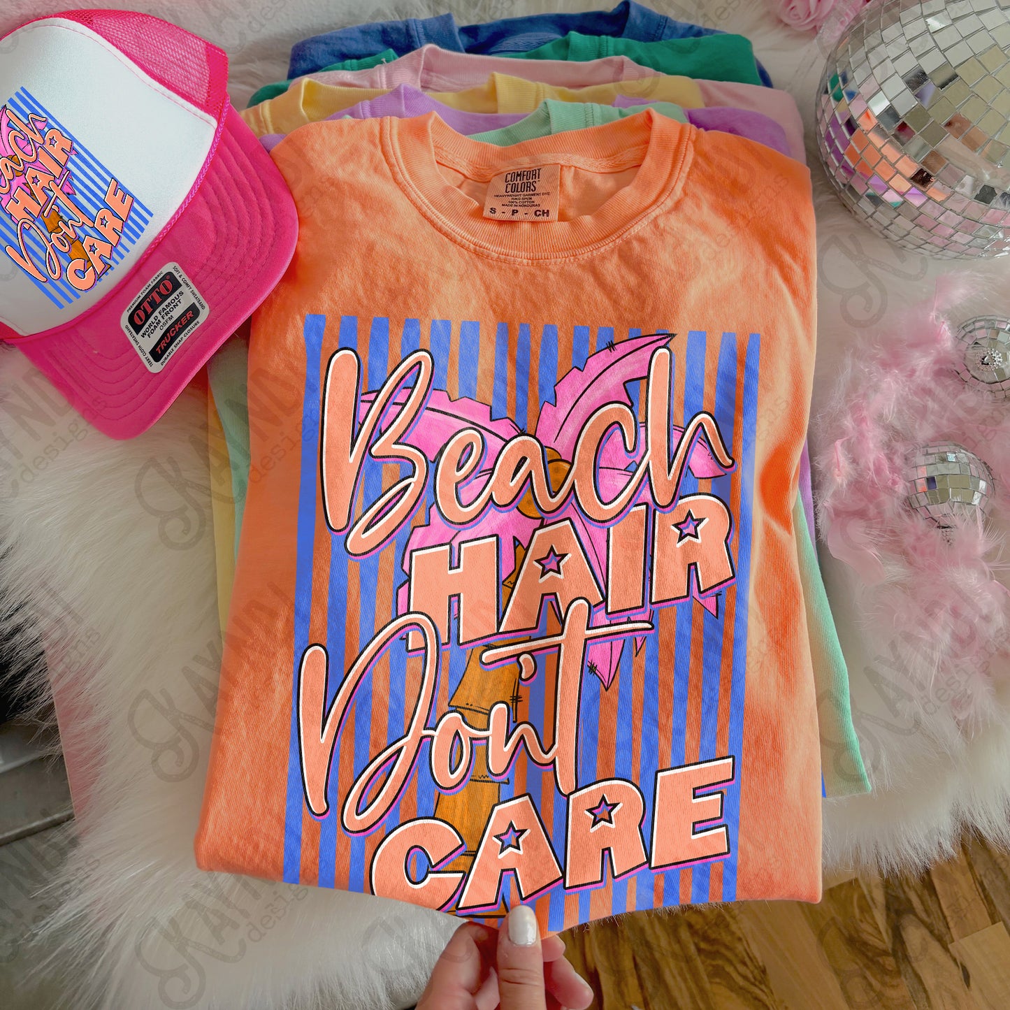 Beach hair don't care -DTF&UV