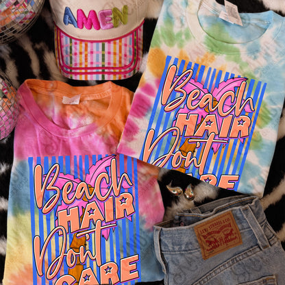 Beach hair don't care -DTF&UV