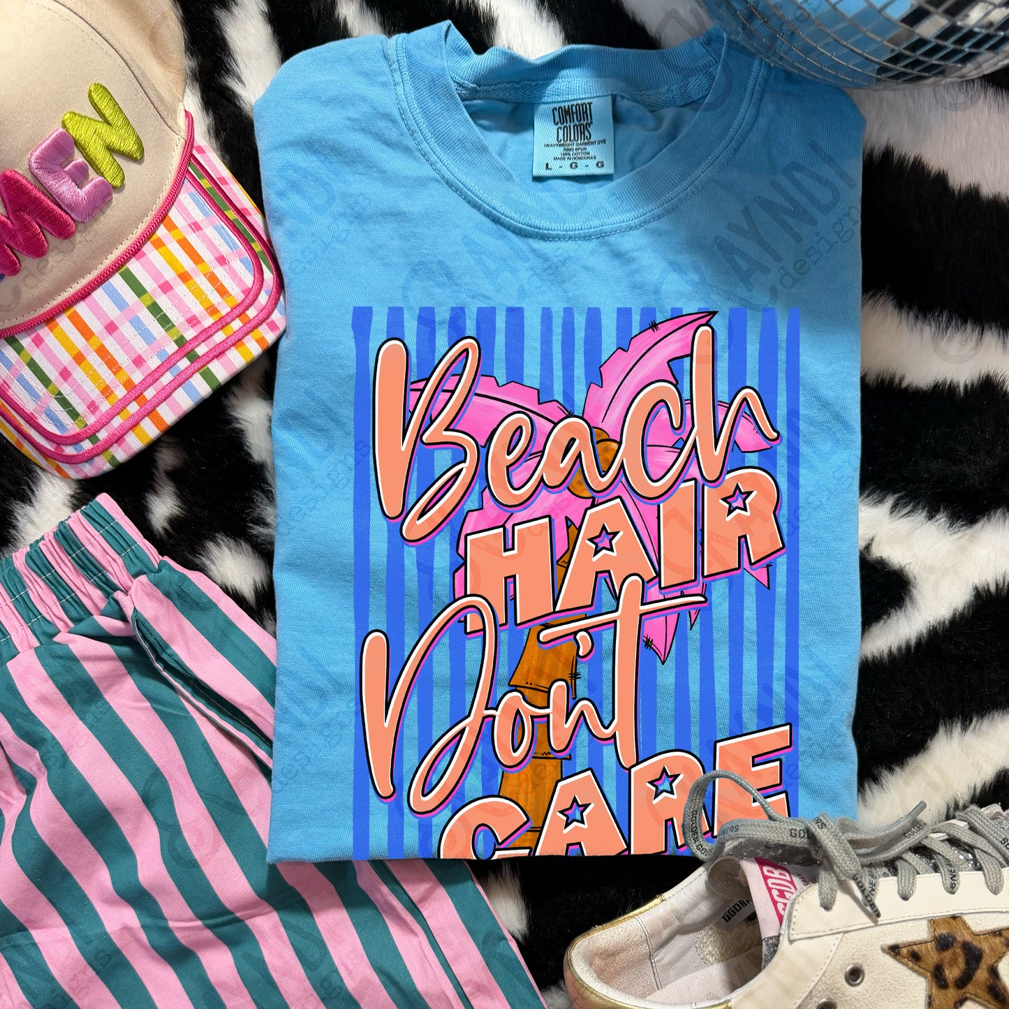 Beach hair don't care -DTF&UV