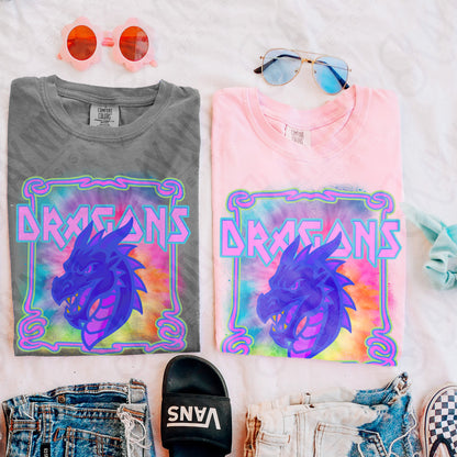 Neon Mascot (dropdown)-  DTF&UV