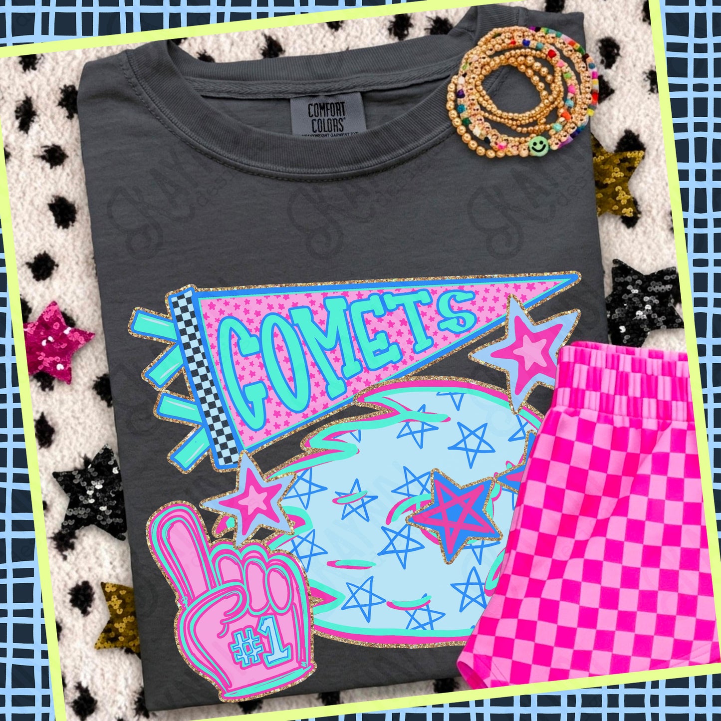 Doodle Star Mascot (dropdown)-  DTF&UV