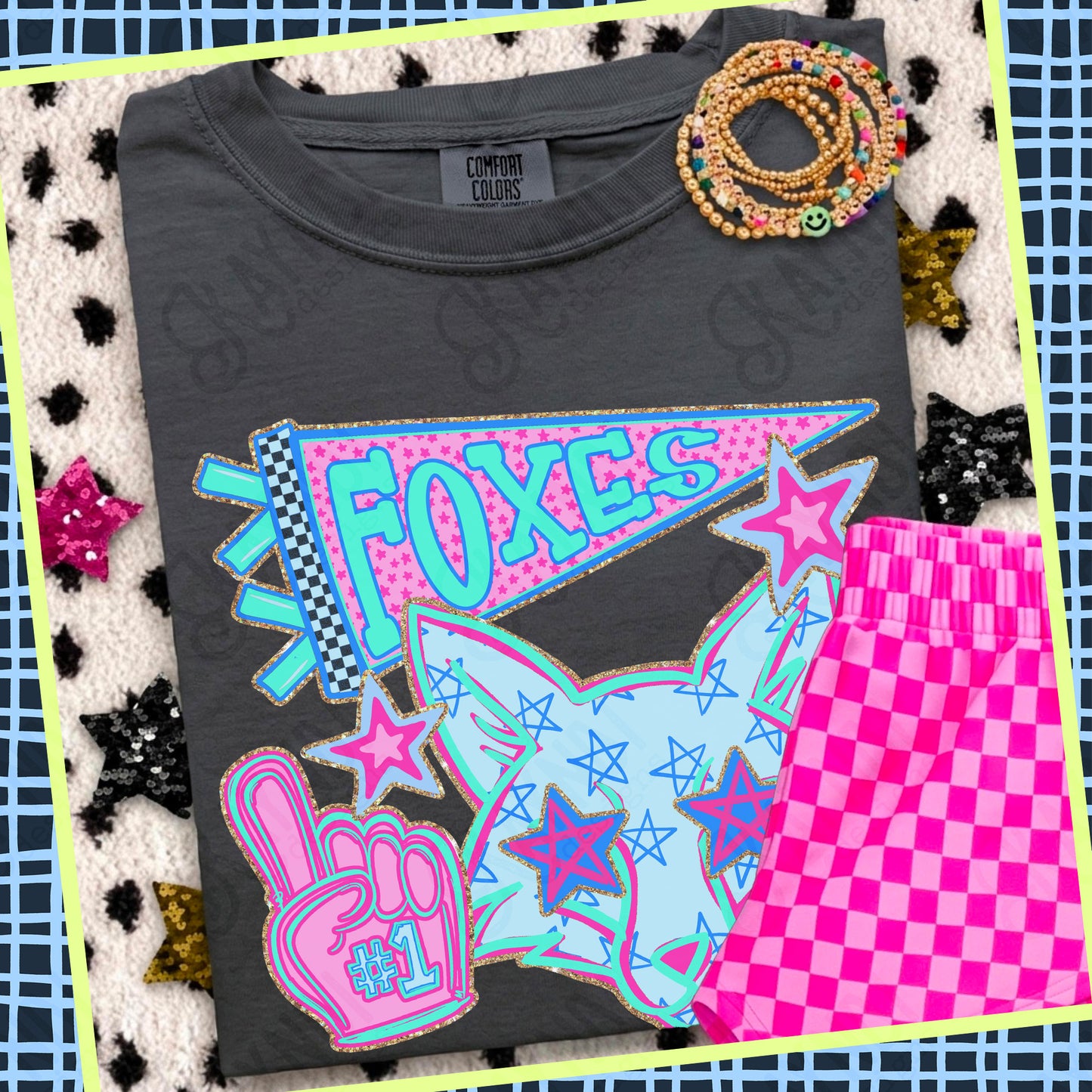 Doodle Star Mascot (dropdown)-  DTF&UV