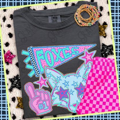 Doodle Star Mascot (dropdown)-  DTF&UV
