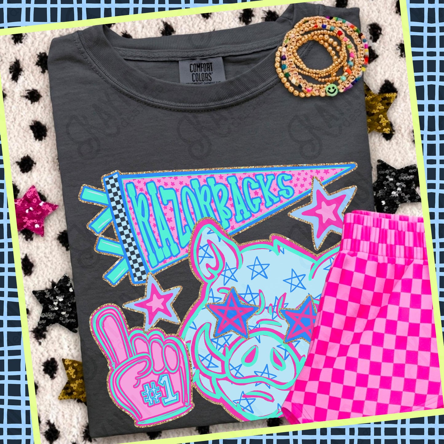 Doodle Star Mascot (dropdown)-  DTF&UV