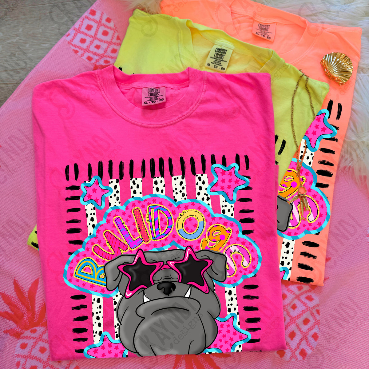 Star doodle sunglasses Mascots (dropdown)-  DTF&UV