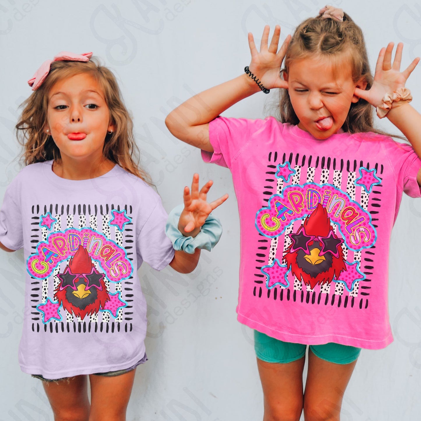 Star doodle sunglasses Mascots (dropdown)-  DTF&UV