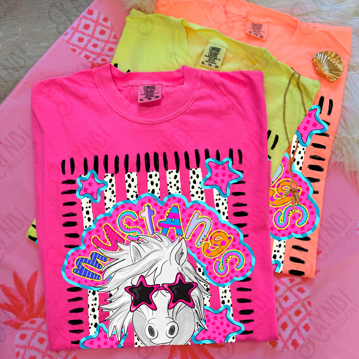 Star doodle sunglasses Mascots (dropdown)-  DTF&UV