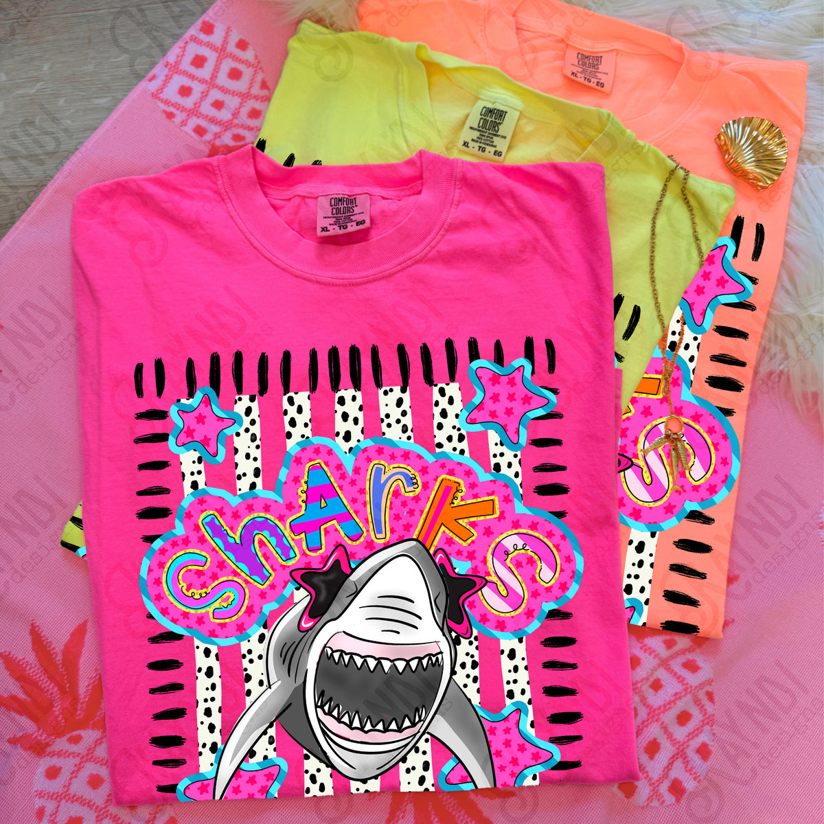 Star doodle sunglasses Mascots (dropdown)-  DTF&UV