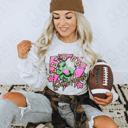 Let's Go Mascot curved (dropdown)-  DTF&UV