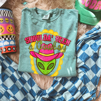 Shoulda Been a Cowboy -DTF&UV