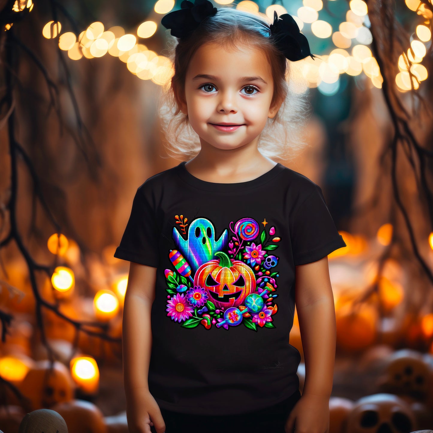 Kids Halloween holographic-DTF