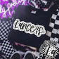 Lancers Black And White Polka Dot Faux Stitch - DTF