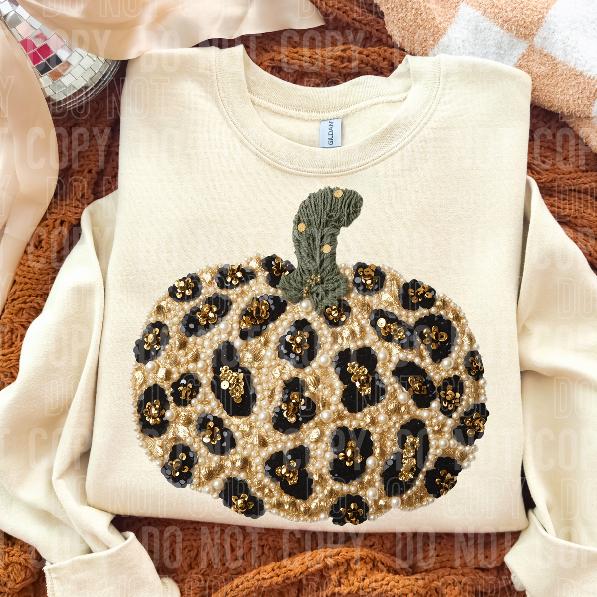 LEOPARD PUMPKIN FAUX PEARLS_-DTF&UV