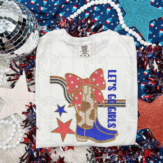 LETS GO GIRLS AMERICA -DTF .