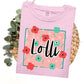 Floral Dotted 74 Names: Nana, Teacher, Nurse ECT. (ALL IN THIS LISTING WITH DROPDOWN)