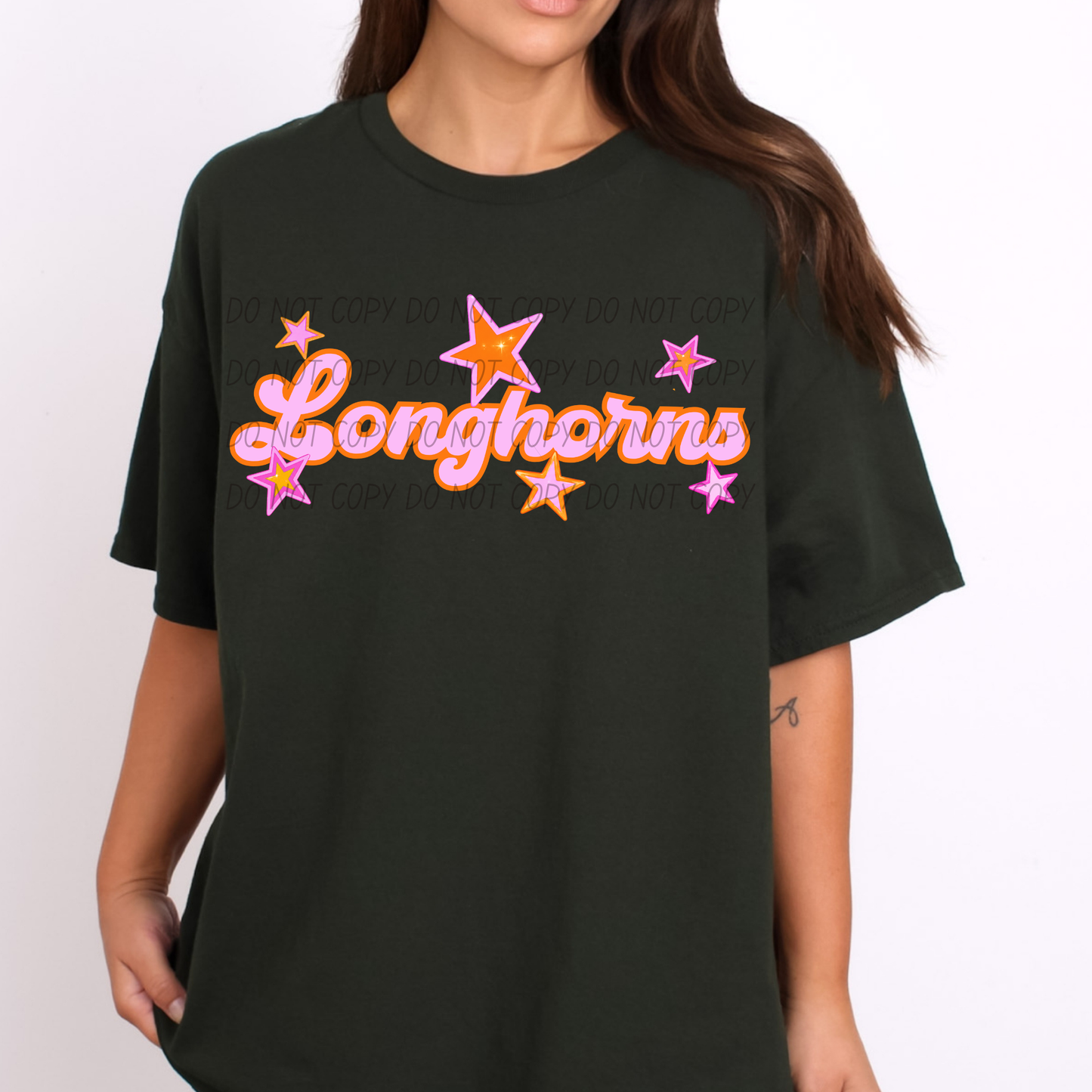 Pink Orange Stars Mascot (Dropdown)- DTF&UV