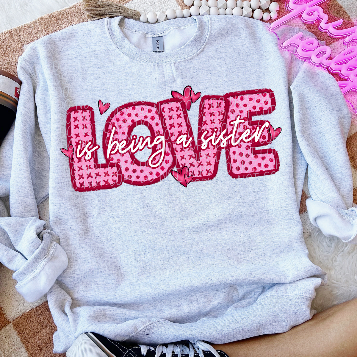 Pink Love Is (All Sayings are in this listing/dropdown)-DTF