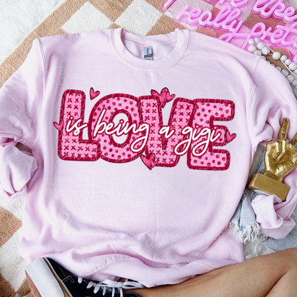 Pink Love Is (All Sayings are in this listing/dropdown)-DTF