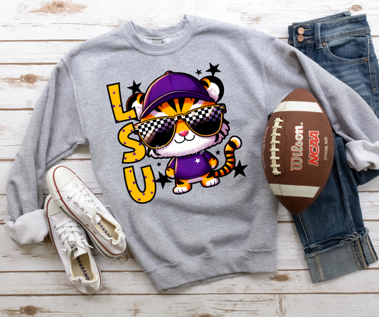 LSU mascot sunglasses-DTF