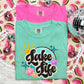 Lake life circle sun flowers  -DTF