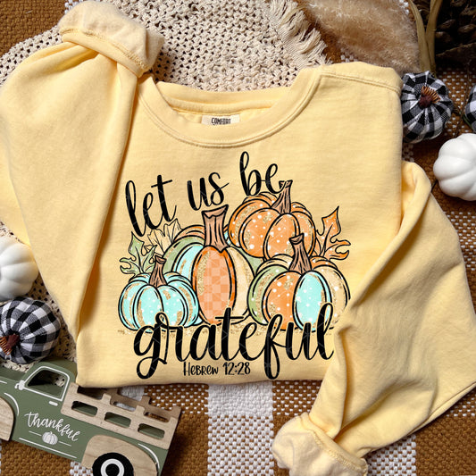 Let Us Be Grateful pumpkins -DTF&UV