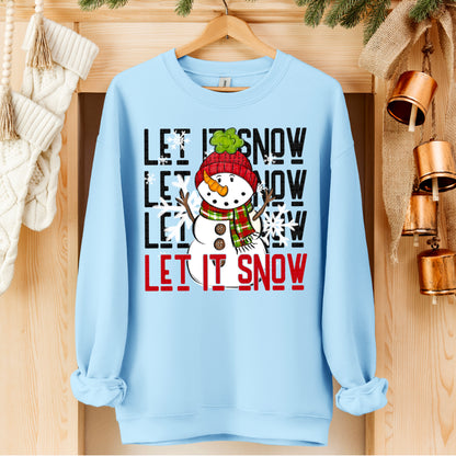 Let it Snow stacked with snowman-DTF&UV