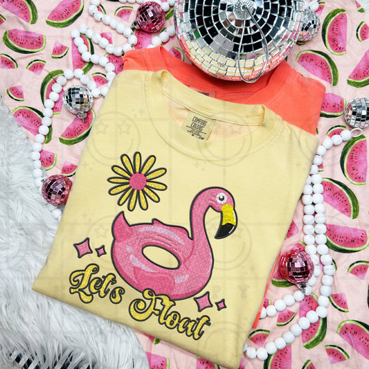 Lets float faux emb -DTF