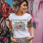 Life Is Short Take The Pictures Floral Blk - DTF