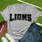 Lions block blk-DTF
