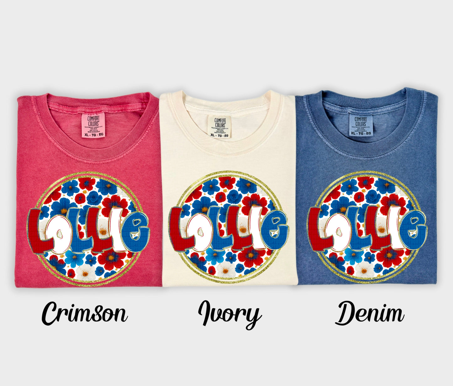 Floral 4th of July (dropdown)-DTF&UV