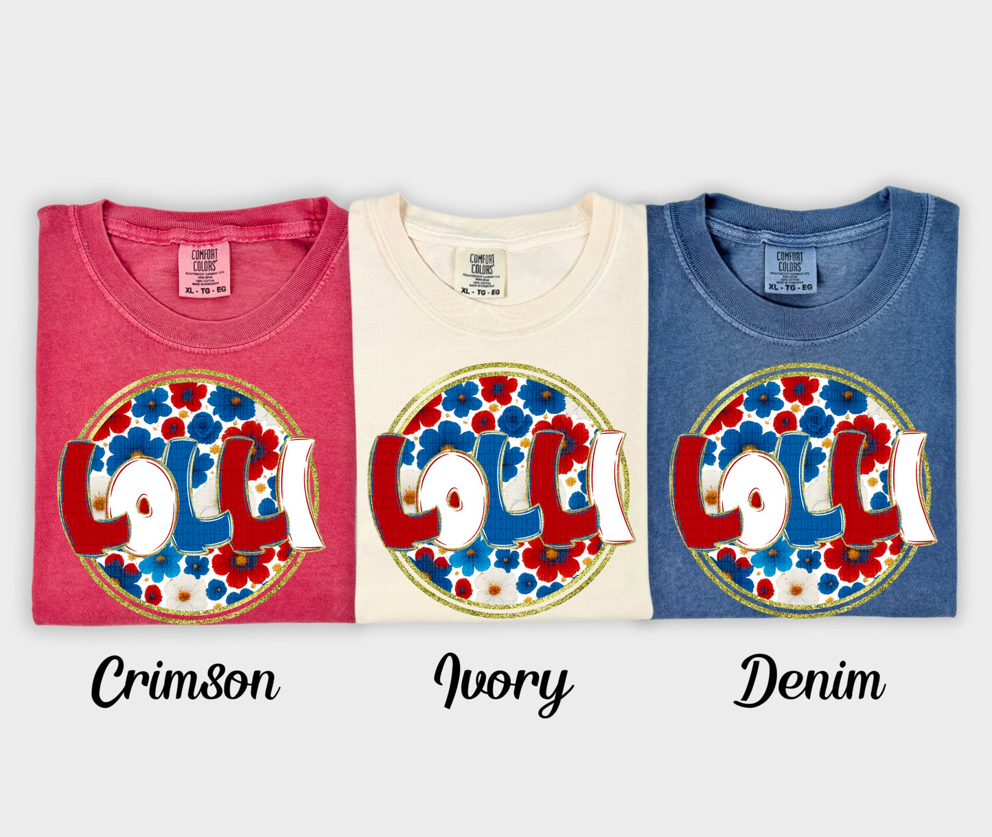 Floral 4th of July (dropdown)-DTF&UV