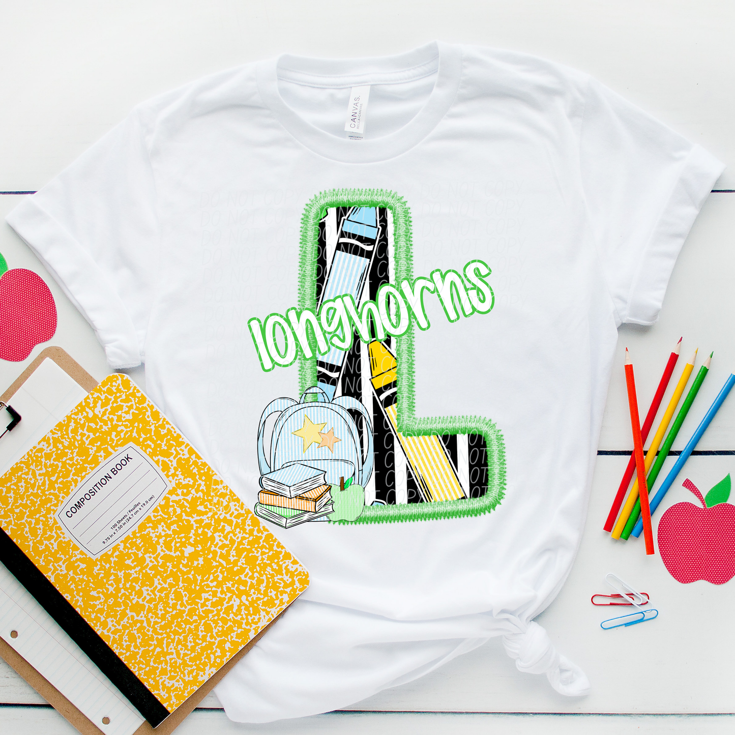 LETTER MASCOT GREEN (dropdown)-DTF&UV