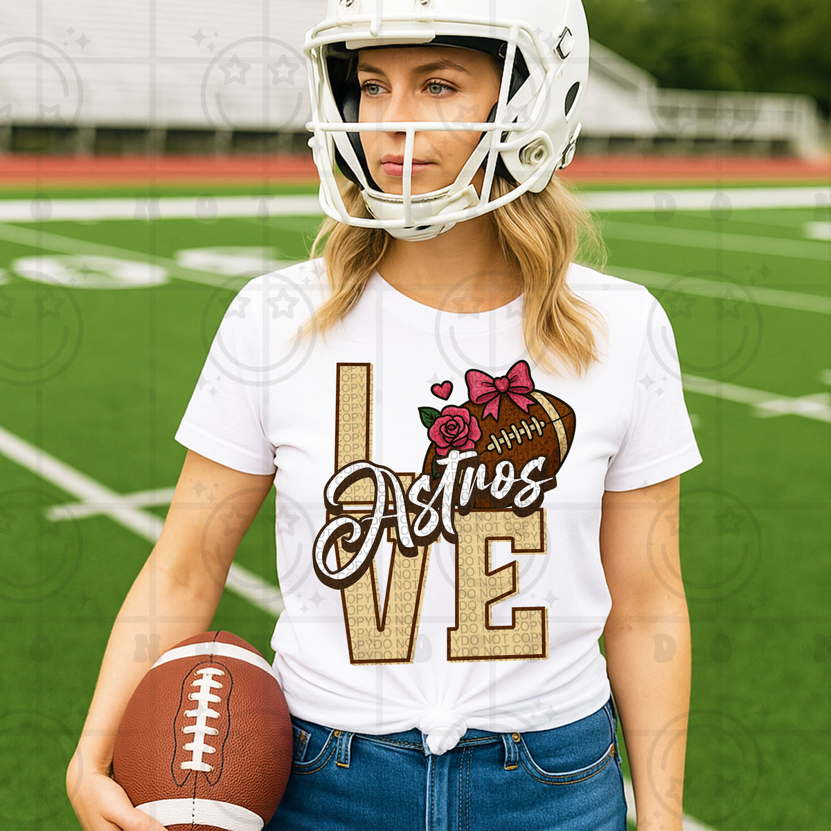 Love- Mascots Football (Dropdown)- DTF&UV