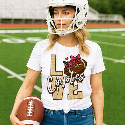 Love- Mascots Football (Dropdown)- DTF&UV