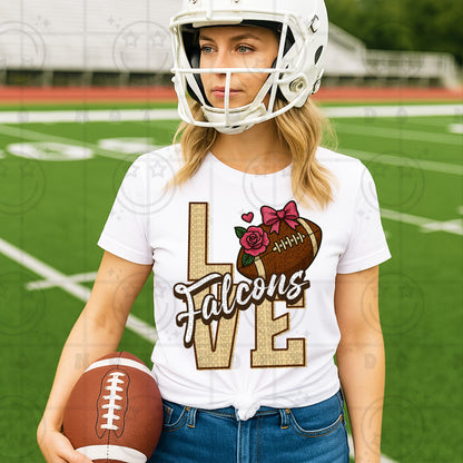 Love- Mascots Football (Dropdown)- DTF&UV