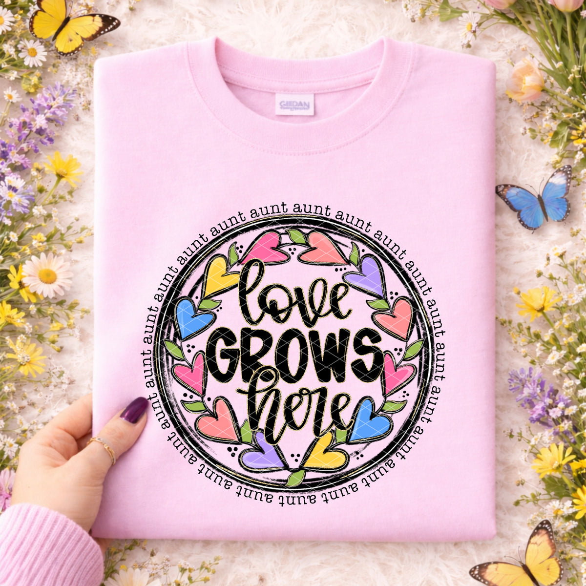 Love Grows here (dropdown) -DTF&UV
