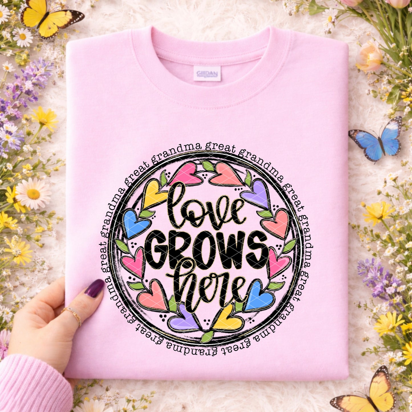 Love Grows here (dropdown) -DTF&UV