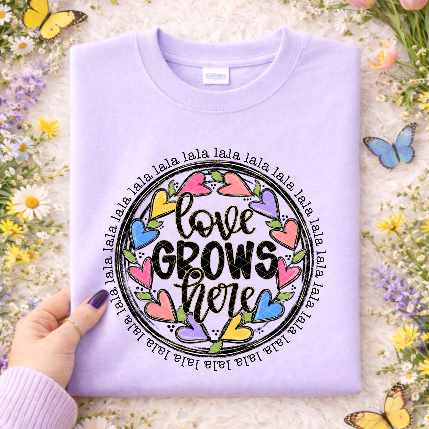 Love Grows here (dropdown) -DTF&UV