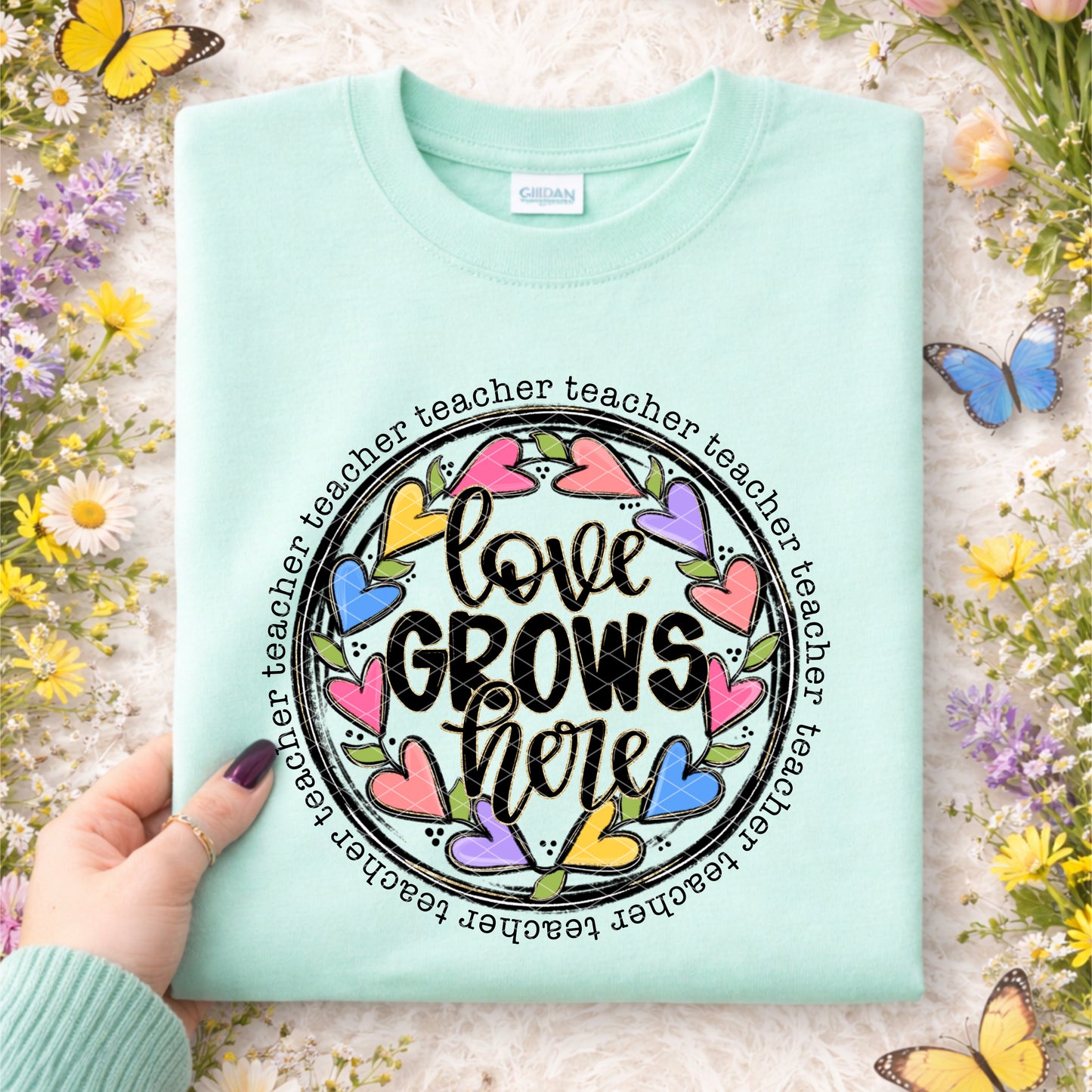 Love Grows here (dropdown) -DTF&UV