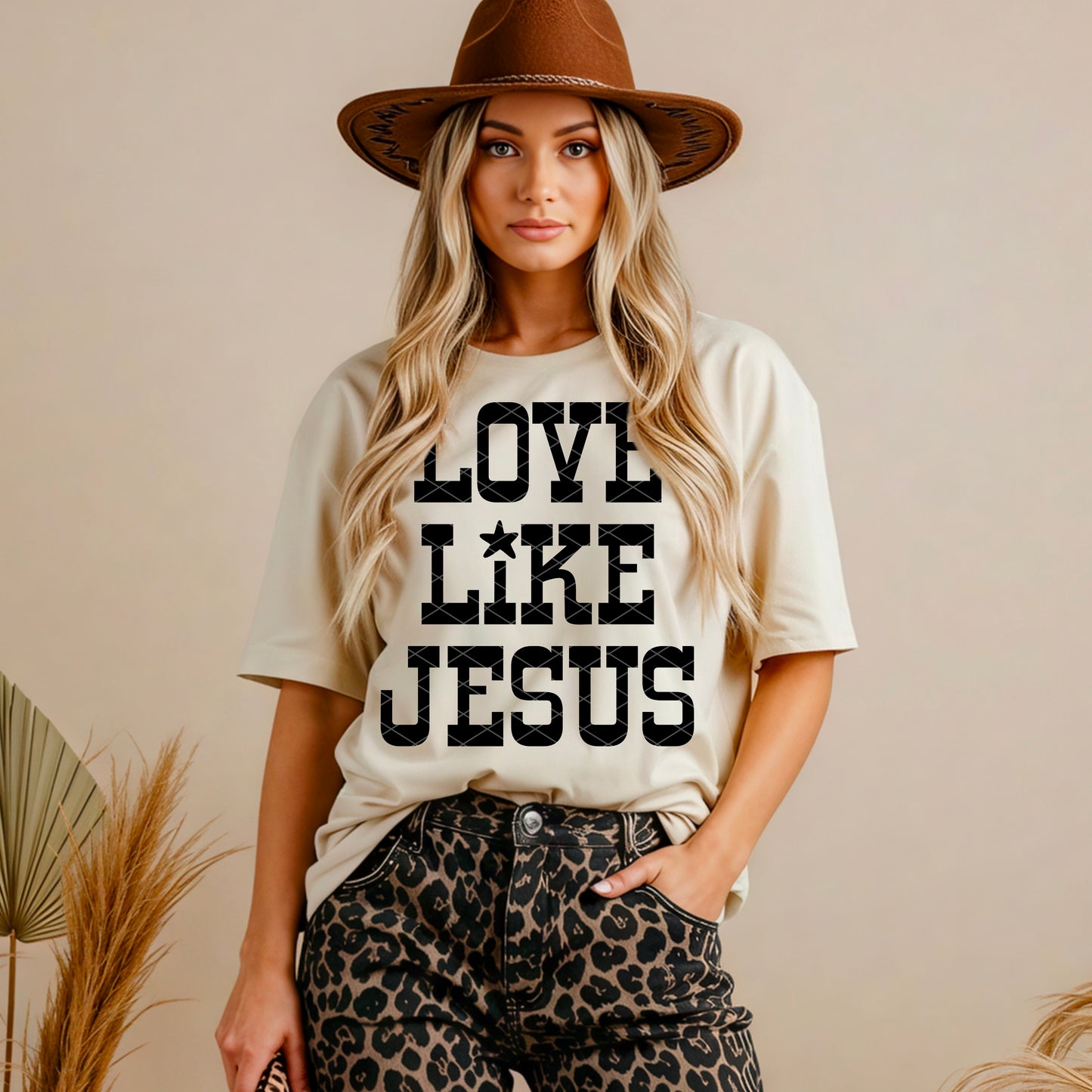 Love Like Jesus(Font Color/Dropdown)-DTF&UV