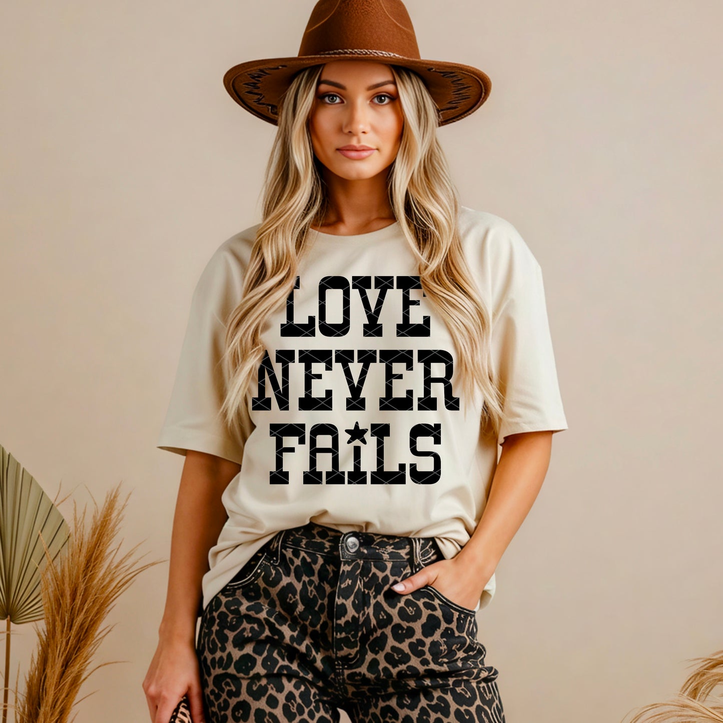 Love never fails (Font Color/Dropdown)-DTF&UV