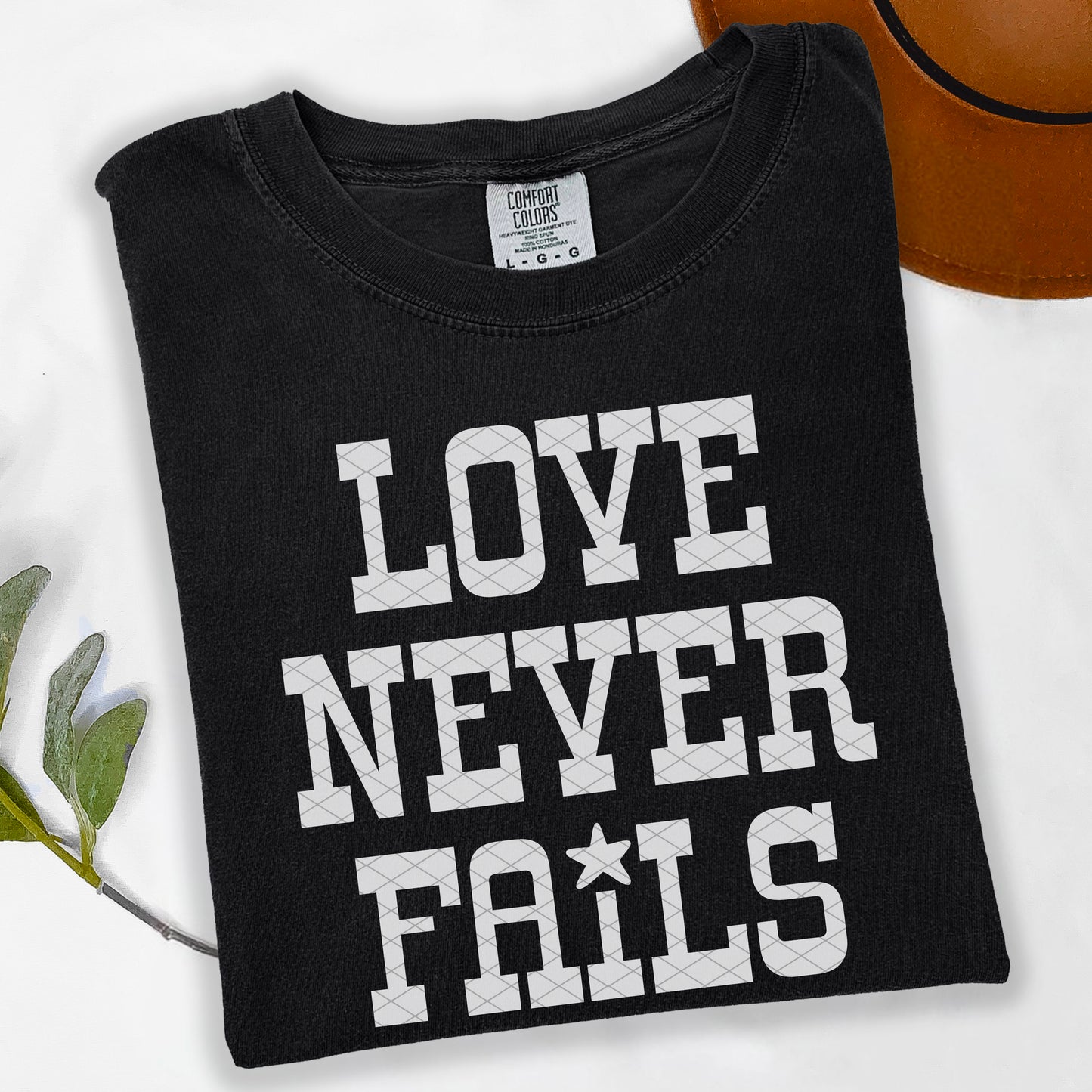 Love never fails (Font Color/Dropdown)-DTF&UV