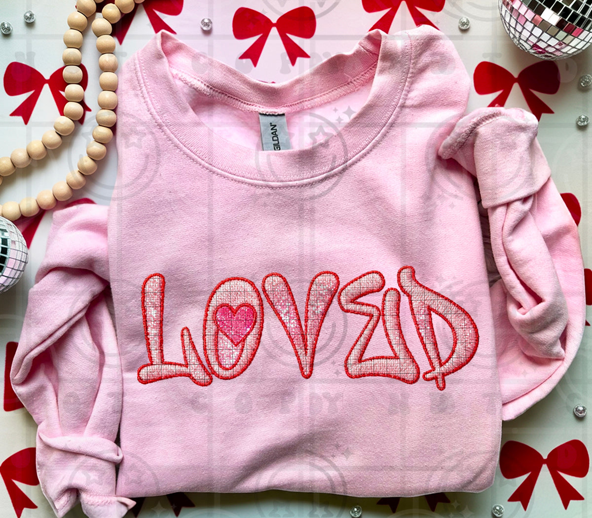 Loved Faux Emb -DTF&UV