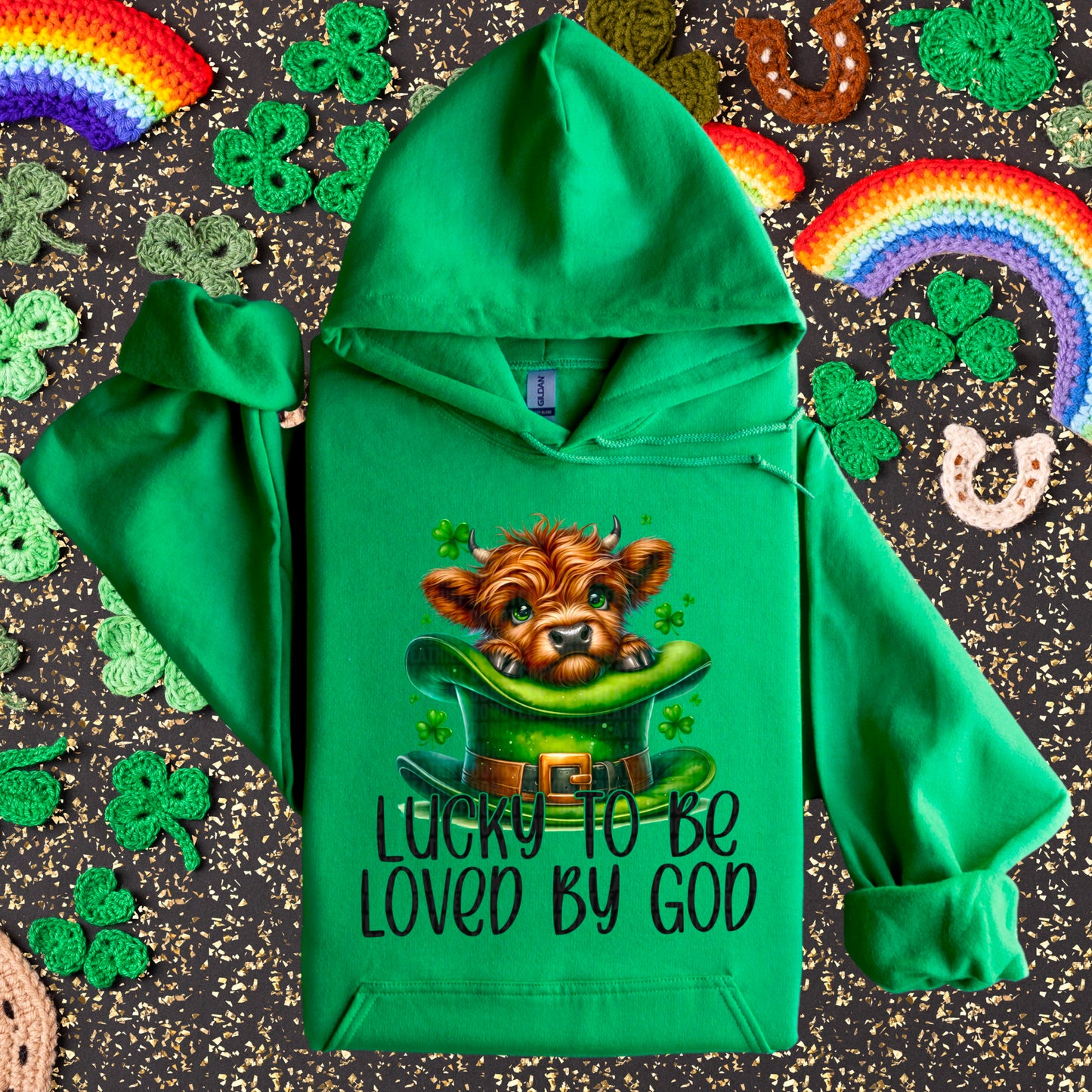 Lucky to be loved by god-DTF
