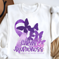Lupus Awareness purple butterflies-DTF&UV